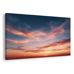 Slika rožnati oblaki ob mraku - 60x40