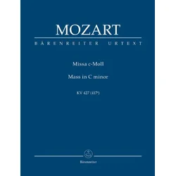 MOZART:MESSE/MASS IN C KV 427 STUDY SCORE