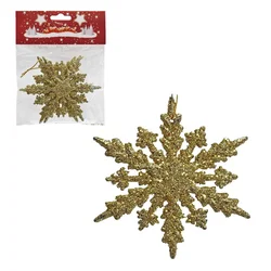 Novogodišnji ukras Pahulje zlatne/ set 1/2