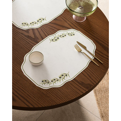 Madame Coco Set podmetača za sto Armand, 42x29cm, 4 komada, Zeleni