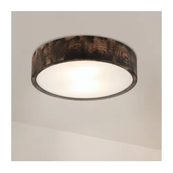 Brilagi - Plafonsko svetlo CARVALHO SMOKEY 2xE27/60W/230V hrast prečnik 37,5 cm