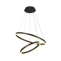 Brilagi - LED prigušiva luster na sajli CIRCLE LED/70W/230V 3000-6500K crna + daljinski upravljač