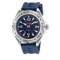 Ročna ura Nautica NAPCWS304 Silver/Blue