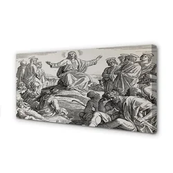 tulup.si Slika na platnu Jezus risanje ljudi 100x50 cm