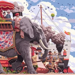 Ravensburger slagalica Oko sveta za 80 dana, 24 dela