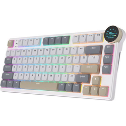 Royal Kludge Gaming mehanička tastatura N8, RGB, Hot-swap, Bela