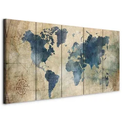 artgeist Slika Na Platnu Retro Map