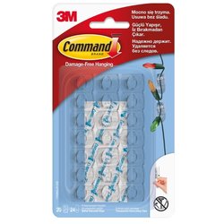 3M Command Clear mini kukice, 20 komada, 5 kg (17026)