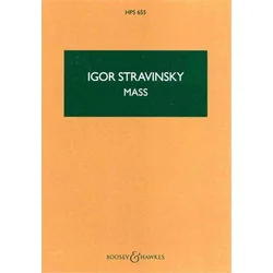 STRAVINSKY:MASS STUDY SCORE
