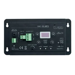 DAC-20-MP3 predvajalnik, FM tuner, Ojačevalnik