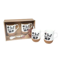 PORCELAN ŠOLJA SA KAŠ. 320ml 2/1 (PANDA) MV28-20
