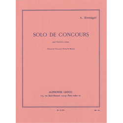MESSAGER:SOLO DE CONCOURS,CLARINETTE ET PIANO
