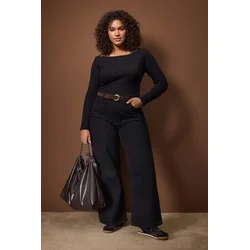 Trendyol Curve Ženska bluza Tbbaw26Af00093, Crna