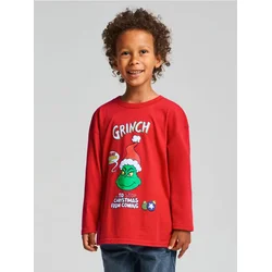Sinsay - Majica dugih rukava Grinch - crvena