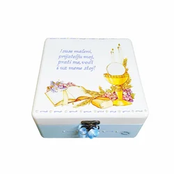 Personalizirane kutije za Prvu sv. Pričest – Savršen poklon za djecu, svećenike i vjeroučitelje - 1. 16x16x10cm - 16563