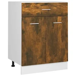 Ormarić s donjim ladicama Lyon Dimljeni hrast 60x46x81,5 cm Konstruirano drvo