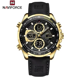 Sat NAVIFORCE MI-38650 - Crna / Zlatna KP38650