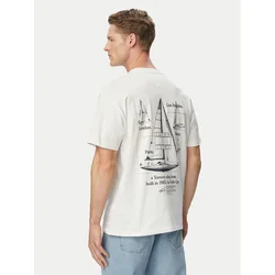 Tommy Jeans Majica Sailboat DM0DM23184 Bela Regular Fit