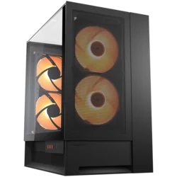 COUGAR OmnyX PC Case, Mid Tower, Black - CGR-2WA3B-RGB