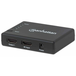 MH 4K Splitter, HDMI, 4x HDMI-Ports, Black