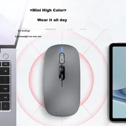 Stiger Bežični miš, 2.4GHz, Bluetooth, Sivi