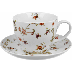 DUO skodelica in krožnik Safa (porcelan, darilna embalaža), 470ml