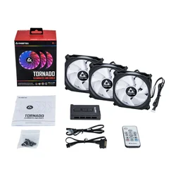 Set Ventilatora Tornado RGB CF-3012-RGB 120 x 120 x 25mm (3 komada)