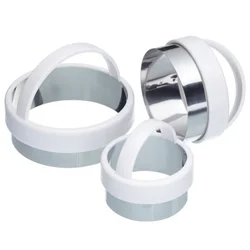 Set of cookie cutter-moulds, 3 pieces, circle-shaped – made by Kitchen