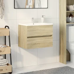 Ormarić za umivaonik boja hrasta sonome 60x38,5x45 cm iverica