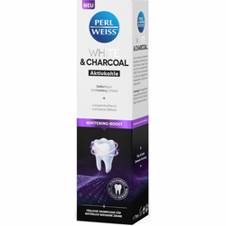 Perl Weiss White & Charcoal zobna pasta za beljenje zob 75 ml