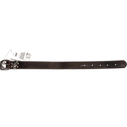 Ovratnica za pse RJAVA usnjena - 50 cm