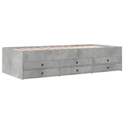 Vidaxl Dnevna postelja s predali brez vzmetnice 90x190 cm