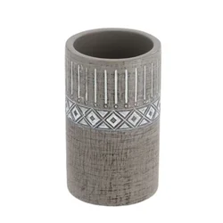 Čaša za četkice 10,5cm cement siva tendance