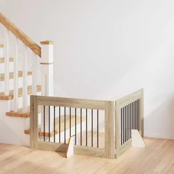 Vrata za pse s postoljem 2 pcs Hrast sonoma 100 x 60 cm