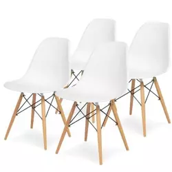 Aurora 25-KS005SET Set plastičnih trpezarijskih stolica 4 kom bela