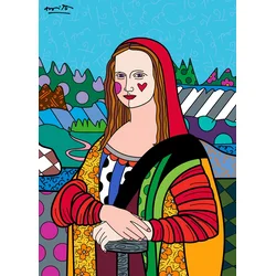 BlueBird - Puzzle Romero Britto: Mona Lisa - 500 kosov