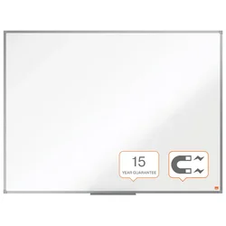 Ploča magnetna 120x90 cm aluminijski okvir Essence Steel Nobo 1905211 bijela