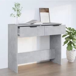 The Living Store The Living Store Konzolna mizica betonsko siva 90x36x75 cm konstruiran les - Konzolna Mizica, (21662489)