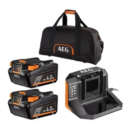 AEG SET LL1840SLK1 POLNILEC+BATERIJA 2*4 Ah