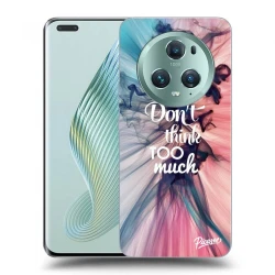 Silikonski črni ovitek za Honor Magic5 Pro - Dont think TOO much