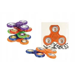 shumee ROČNI FIDGET SPINNER Z BLEŠČICAMI PROZOREN
