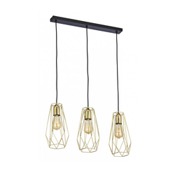 Luster na sajli LUGO 3xE27/60W/230V