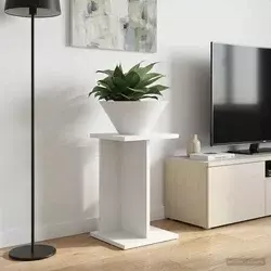 Stalak za biljke Bijeli 25 x 25,5 x 40,5 cm Konstrukcijsko drvo