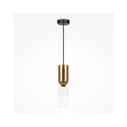 Maytoni MOD177PL-01G - Luster na sajli MEMORY 1xE14/40W/230V zlatna/bela