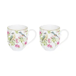 Set of 2 porcelain mugs, 300 ml, Spring Time collection - Nuova R2S