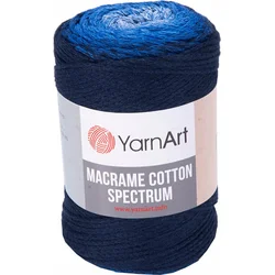 Yarn Art Macrame Cotton Spectrum 225 m 1324 Dark Blue Vrvica