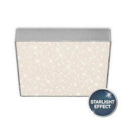 Briloner 7077-414 - LED plafonsko svetlo STAR SKY LED/16W/230V 21x21 cm srebrne boje