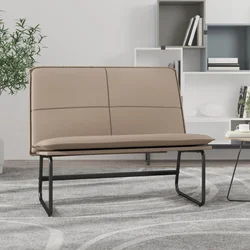 Klupa boja cappuccina 100 x 75 x 76 cm od umjetne kože