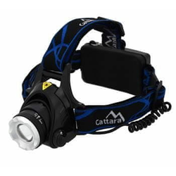 LED punjiva čelna lampa LED/6W/7,4V 5600 mAh IP44 crna/plava