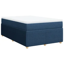 vidaXL vidaXL Box spring postelja z vzmetnico modra 120x190 cm blago, (21309029)